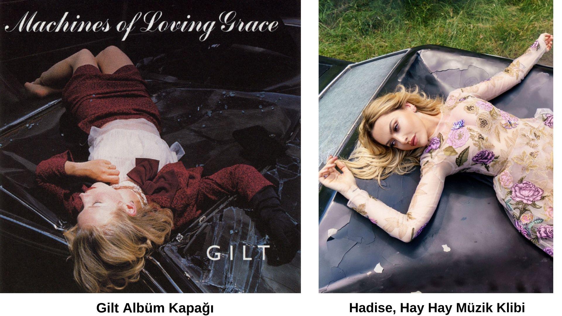 Hadise Hay Hay klip fotoğrafı, gilt albüm kapağı