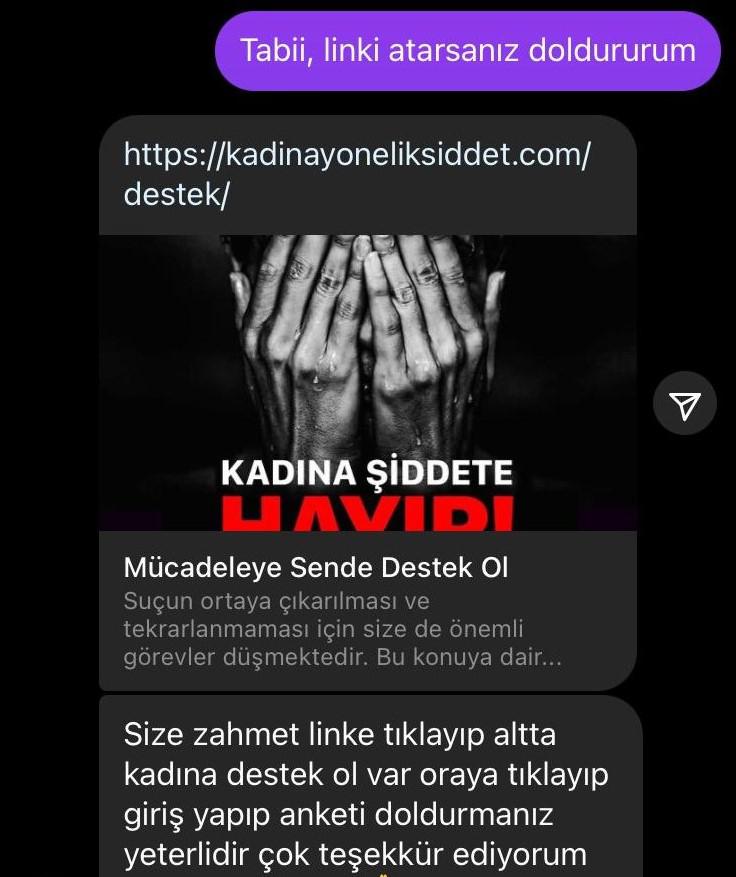 kadına şiddet anketi, dolandırıcılık için yapılan