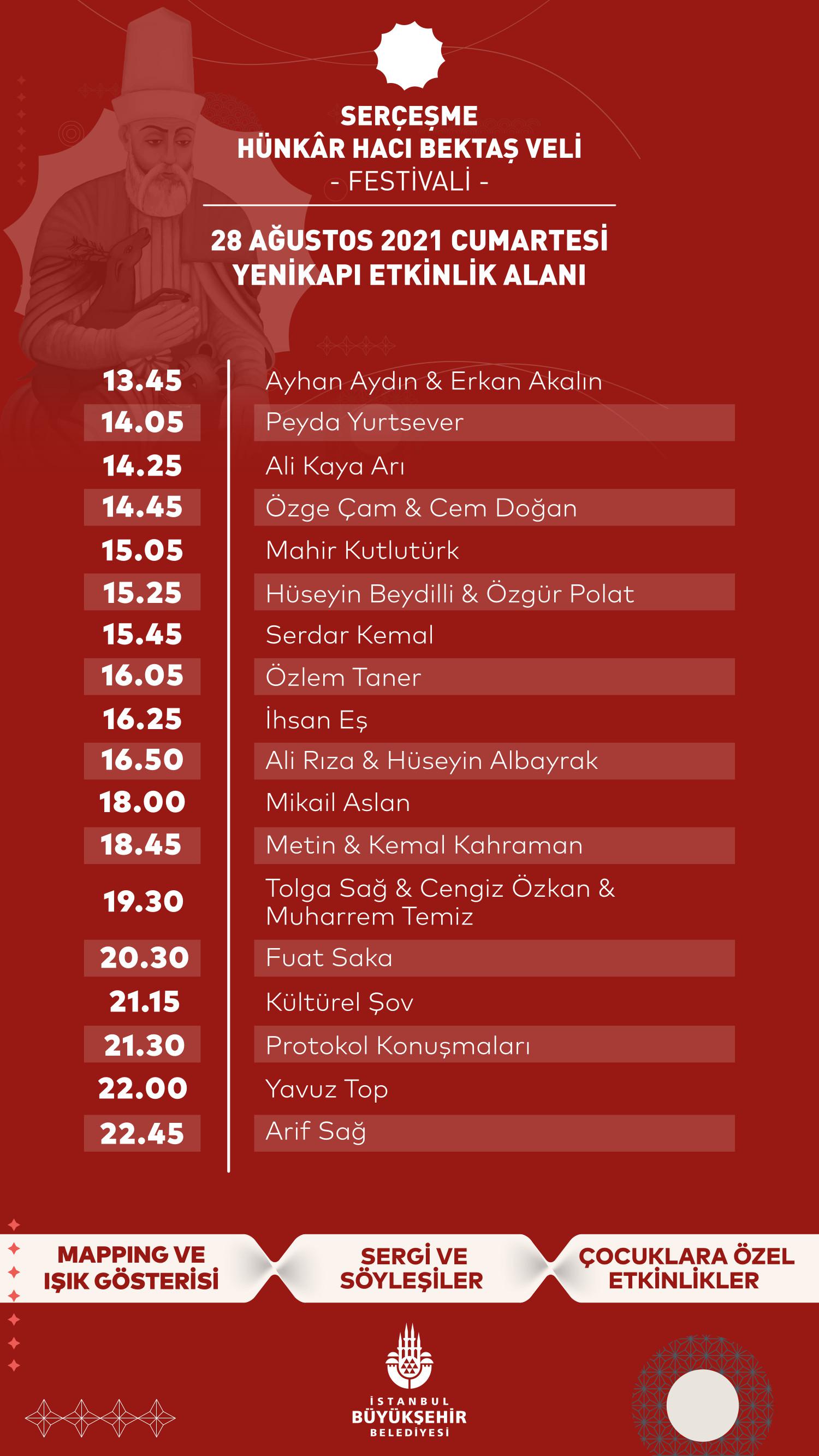 bb hacıbektaşiveli efstival programı