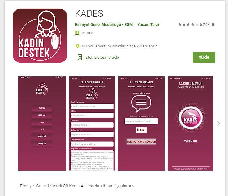kades uygulaması android store görseli